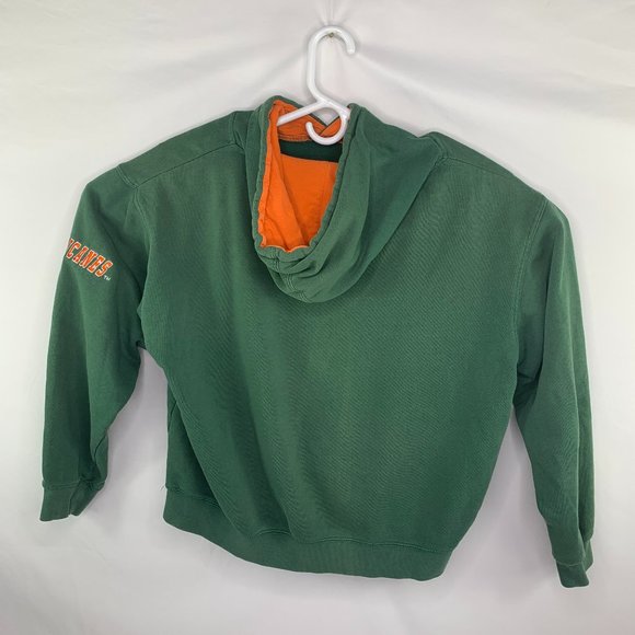 Miami Hurricanes Green Orange Hoodie Sweatshirt Me - Picture 4 of 7